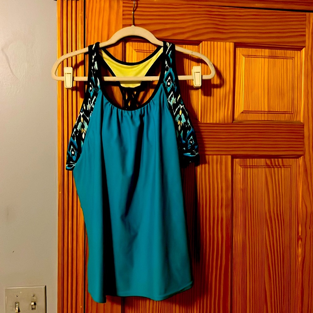 2 piece Tankini with skirted bottom XL